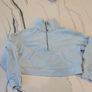 lululemon athletica Sky Blue Half-Zip Sweater